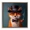 Stupell Industries Charming Dapper Fox Floating Frame, design by Lucia Heffernan